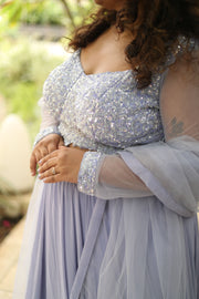 Lavender Noor Lehenga Set