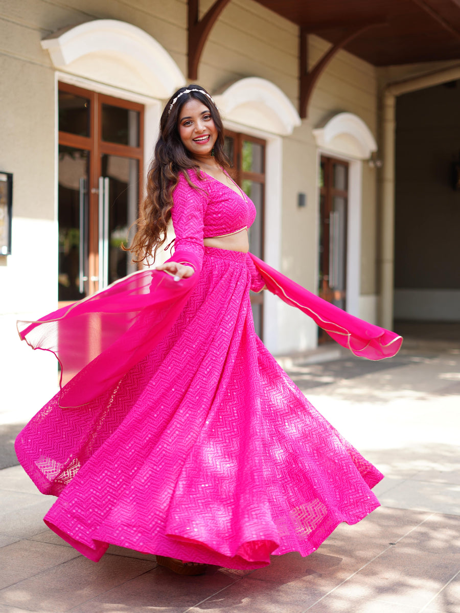 Springflower Lehenga Set