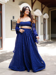 Midnight Magic Lehenga Set