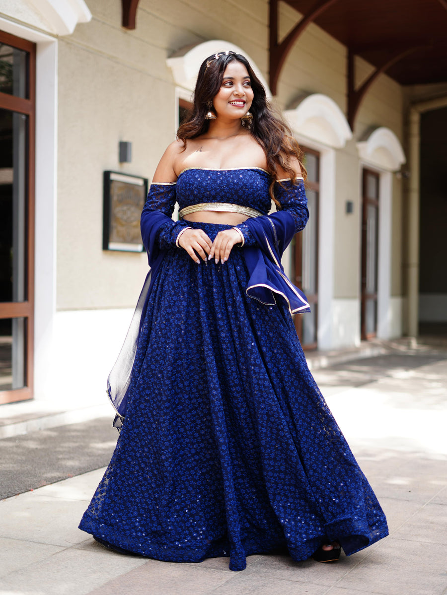 Midnight Magic Lehenga Set