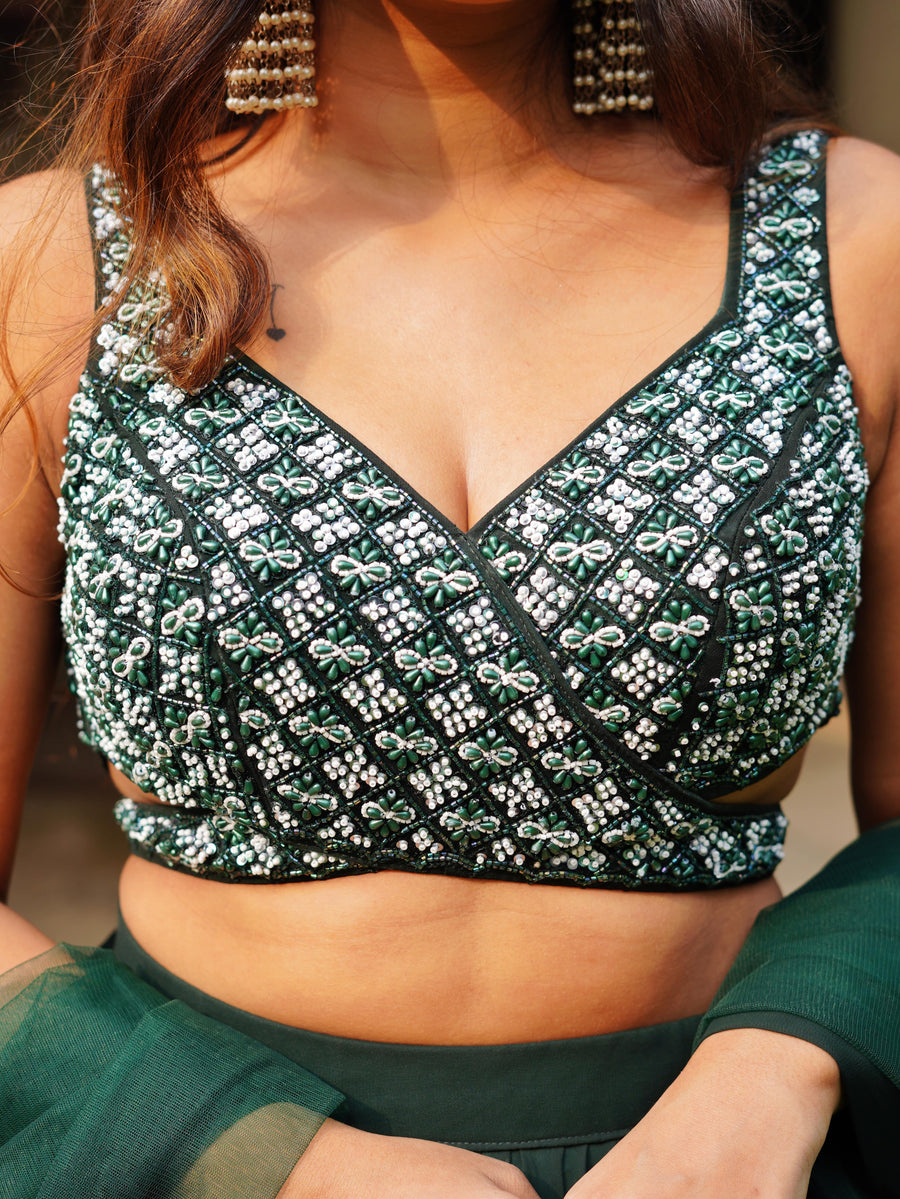 Emerald Lehenga Set