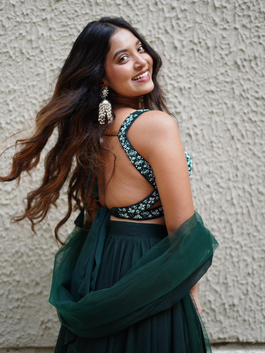 Emerald Lehenga Set