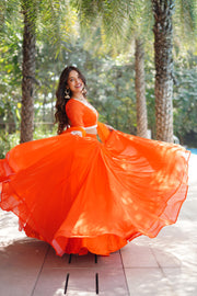 Kesariya Lehenga Set