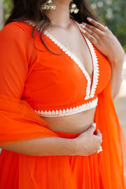 Kesariya Lehenga Set