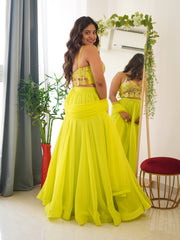 Chartreuse Lehenga Set