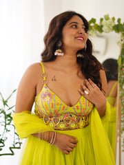 Chartreuse Lehenga Set