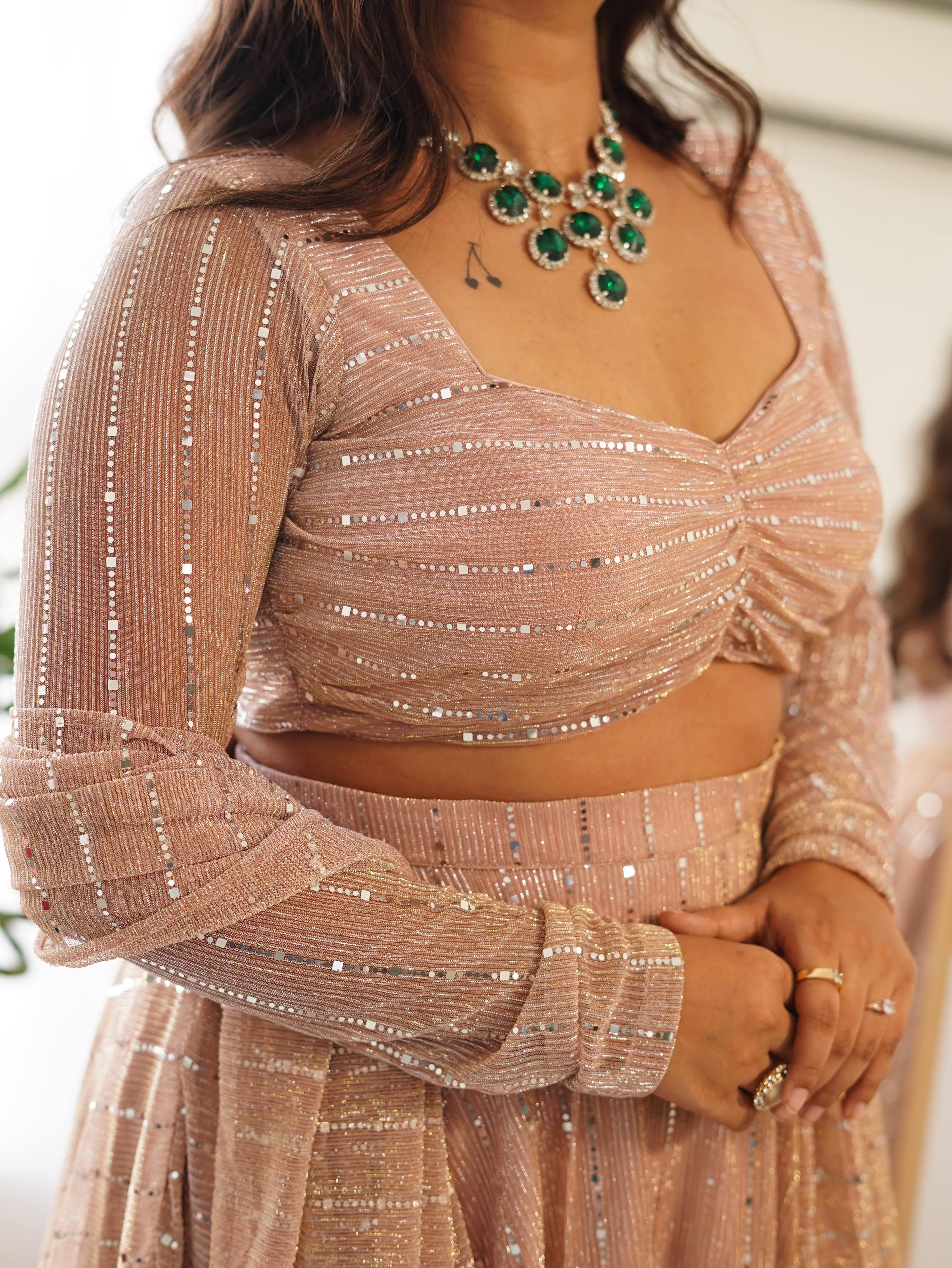 Champagne Charm Lehenga Set