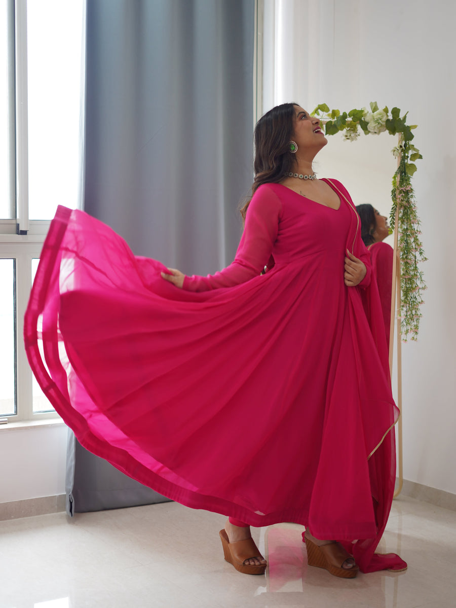 Pink Blush Anarkali