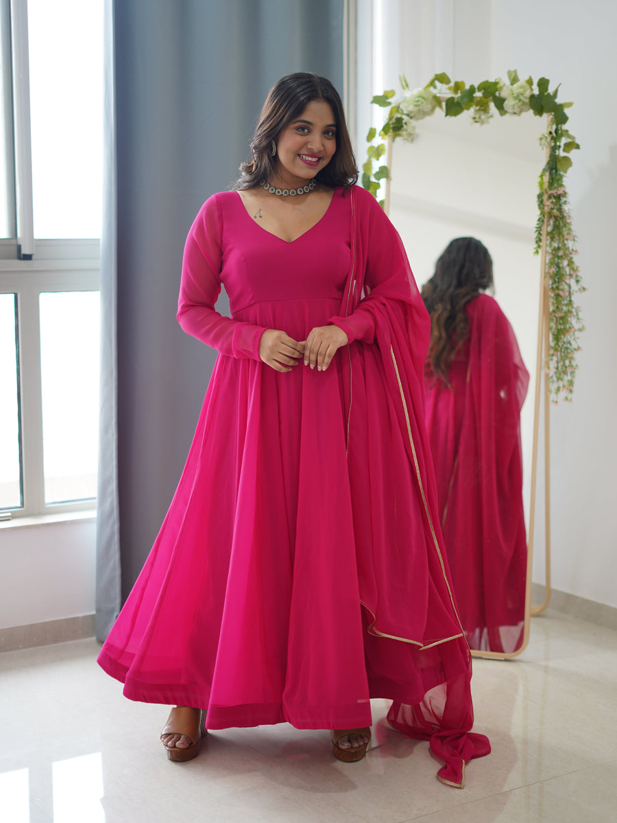 Pink Blush Anarkali