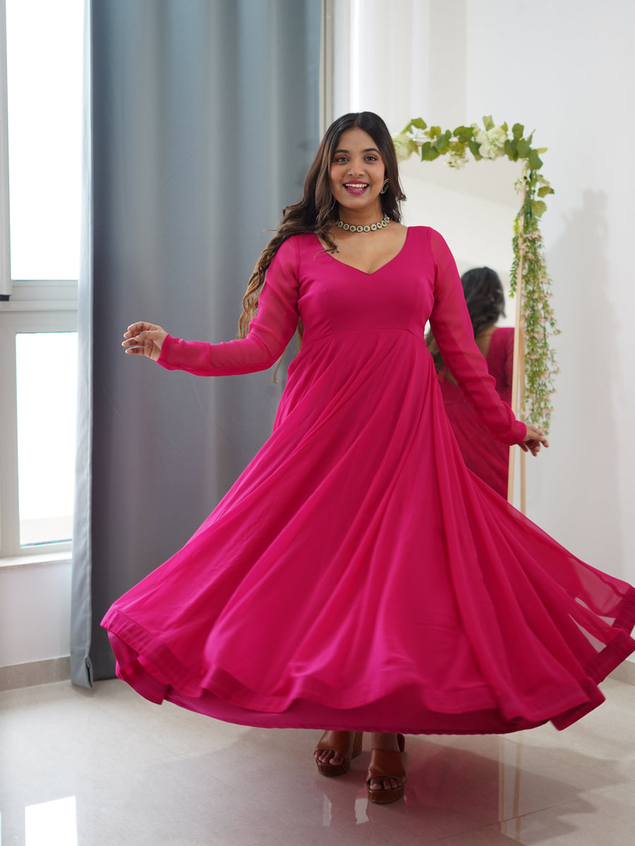 Pink Blush Anarkali