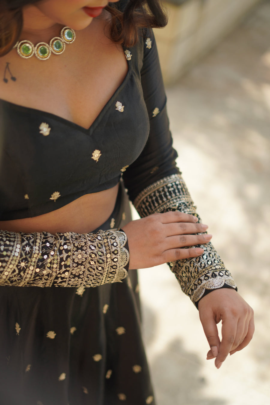 Golden Twilight Lehenga Set