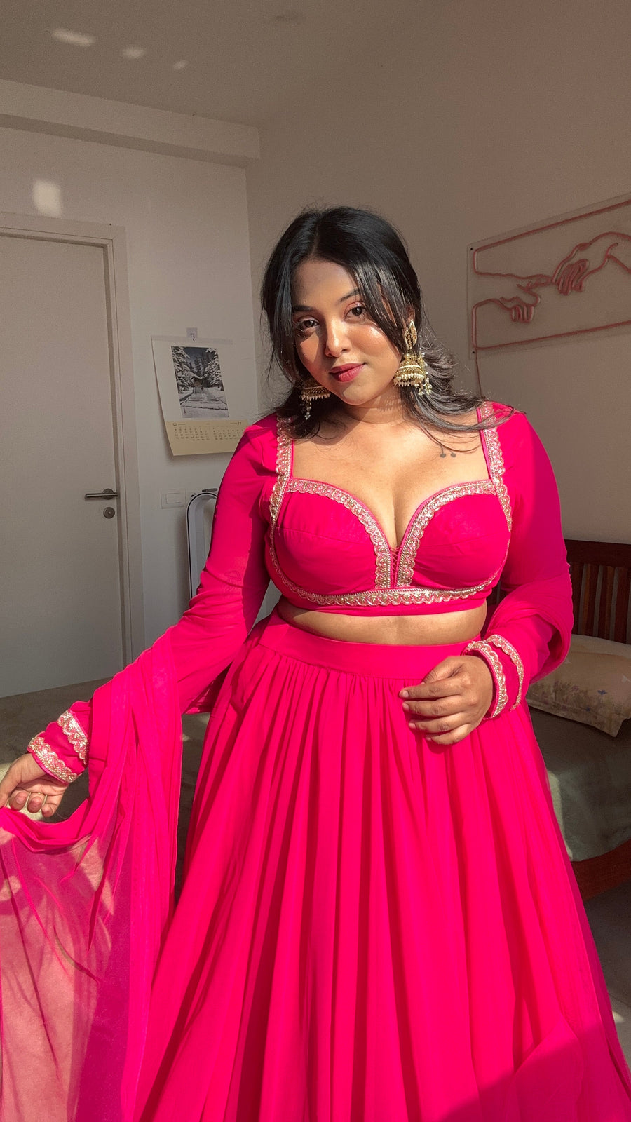 Rosé Rajkumari Lehenga Set