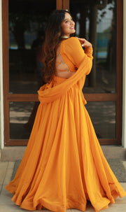 Marigold Lehenga Set