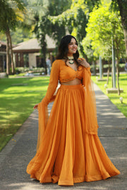 Marigold Lehenga Set