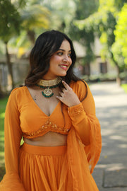 Marigold Lehenga Set