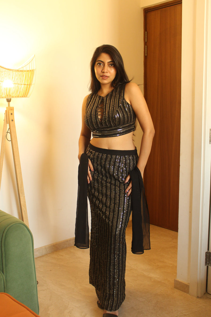 Dusky Dazzle Sharara Set