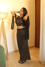 Dusky Dazzle Sharara Set