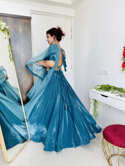 Teal Temptation Lehenga Set